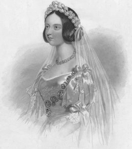 Královna ve svatebních šatech, 1840. od William Henry Mote