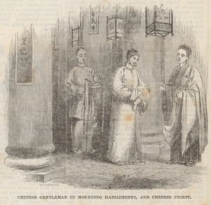Čínský gentleman ve smutečních obřadech a čínský kněz od William Henry Prior