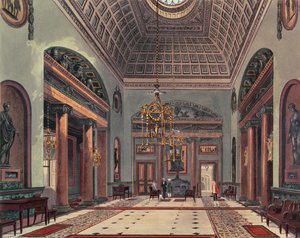 Vstupní hala, Carlton House z Pynes Royal Residences, 1818 od William Henry Pyne