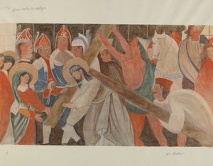 Křížová cesta č. 4: Ježíš se setkává se svou matkou, c. 1936.