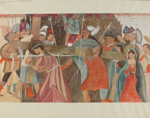 Křížová cesta č. 5: Ježíš má pomoc při nesení kříže, c. 1936.