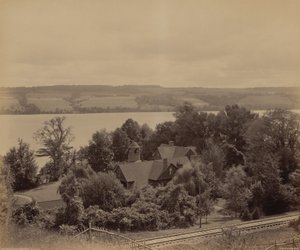 Jezero Owasco, Casowasco,c. 1895 (foto) od William Herman Rau