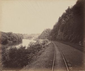 Rockdale Curve, Na řece Lehigh,c. 1895 (foto)