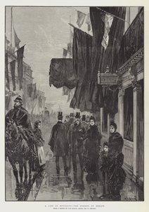 Město ve smutku, ulice Berlína od William Heysham Overend
