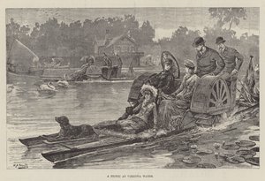 Piknik ve Virginia Water od William Heysham Overend