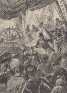 Nastupování (litho) od William Heysham Overend