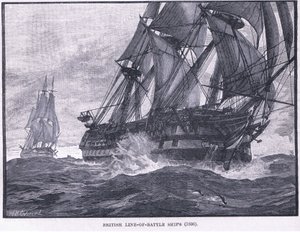 Britská linie bitevních lodí AD 1836