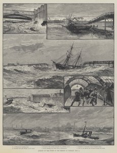 Účinky bouře v Mersey v úterý 1. listopadu od William Heysham Overend