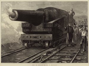 Střelba z 81 tunového děla v Shoeburyness