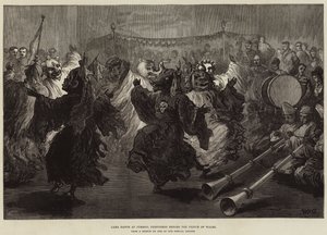 Lama Dance at Jummoo, předváděné před princem z Walesu