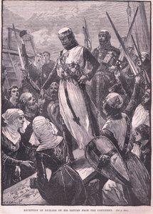 Přijetí Richarda při jeho návratu z kontinentu 1194 našeho letopočtu od William Heysham Overend