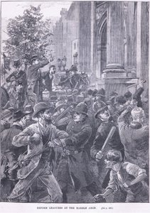 Reformní ligisté v Marble Arch 1866 AD