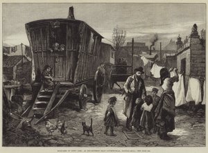 Sketches of Gipsy Life, tábořiště poblíž Latimer-Road, Notting-Hill