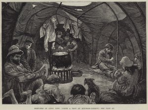 Sketches of Gipsy Life, uvnitř stanu na Mitcham-Common