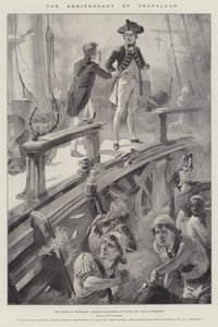 Výročí Trafalgaru, bitva o Trafalgar, admirál Collingwood na palubě Royal Sovereign