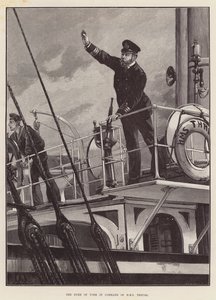 Vévoda z Yorku ve velení HMS Thrush od William Heysham Overend