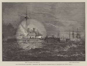 Evoluční eskadra, odrážející útok torpédových člunů v Blacksod Bay, Mayo, 7. července od William Heysham Overend