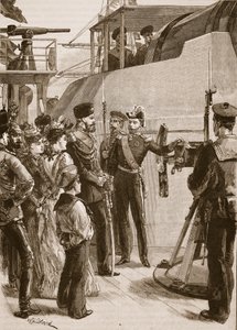 Francouzská flotila v Cronštadtu: návštěva cara, 1891, ilustrace z 