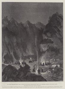 The Indian Frontier Rising, 1. brigáda expedičních sil Tirah na své vánoční večeři v údolí Bazar