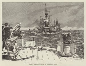 Námořní manévry, první divize obkličující Longships