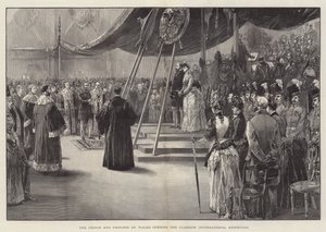 Princ a princezna z Walesu zahajující mezinárodní výstavu Glasgow