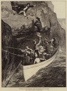 The Wreck of the Strathmore, beroucí přeživší z ostrova