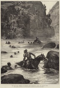 Válka Zuluů, ústup uprchlíků z Isanhlwany přes řeku Buffalo