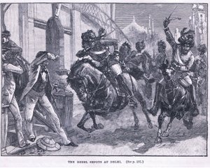 Povstalci Sepoyové v Dillí 1857 našeho letopočtu od William Heysham Overend