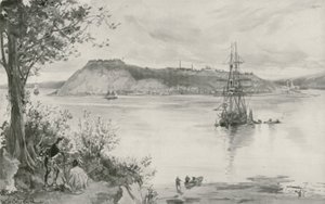 Pohled na město a pevnost Quebec. 1759 našeho letopočtu od William Heysham Overend