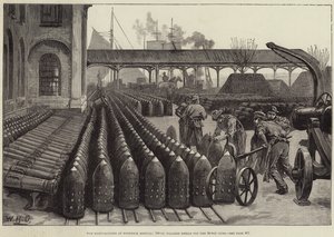 War Manufactures at Woolwich Arsenal, 700 lb Palliser Shells pro 38tunové zbraně