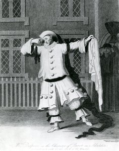 Pan Delphini v postavě Pierota v Aladinovi, 1780-1790