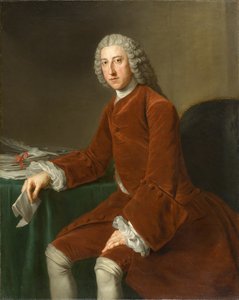 William Pitt, pozdější první hrabě z Chathamu (1708-1778), cca 1754 (olej na plátně) od William Hoare