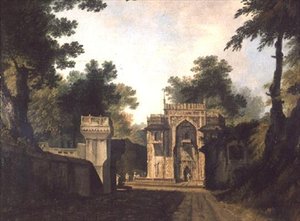 Vstupní brána do mešity v Chunagarh od William Hodges