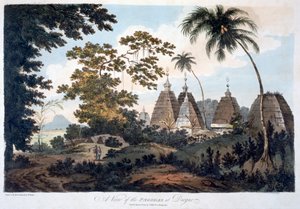 Pagody v Deoguru, 1787 (akvatinta)