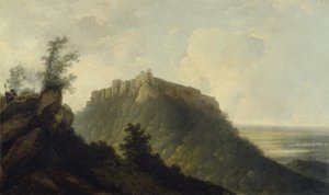 Pevnost Bidjegur, kolem roku 1784 (olej na plátně) (viz také 150249) od William Hodges