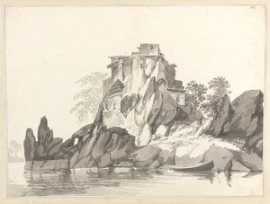 Pohled na ostrov Jangerah [Jahangira] v Ganze naproti Sultanganji od William Hodges