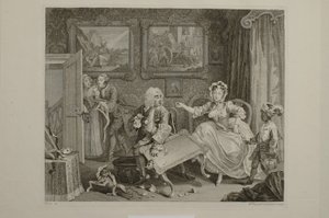 Dráha prostitutky: tabule 2 od William Hogarth