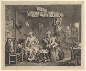 A Harlots Progress, deska 3, duben 1732. od William Hogarth