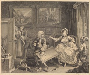 Nevěstin pokrok: pl.2 od William Hogarth