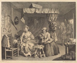 Nevěstin pokrok: pl.3 od William Hogarth