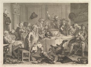 Půlnoční moderní rozhovor, březen 1732. od William Hogarth