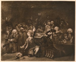 A Rakes Progress – 6: The Gaming House, 1733. od William Hogarth