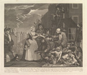 A Rakes Progress, deska 4, 25. června 1735. od William Hogarth