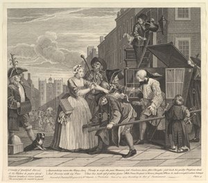 A Rakes Progress, deska 4, 25. června 1735. od William Hogarth