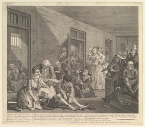 A Rakes Progress, deska 8, 25. června 1735. od William Hogarth