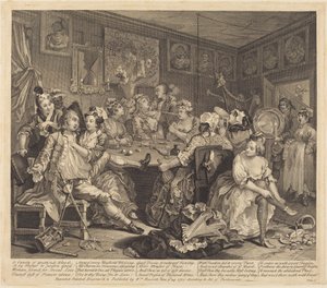 Kariéra prostopášníka: list 3 od William Hogarth