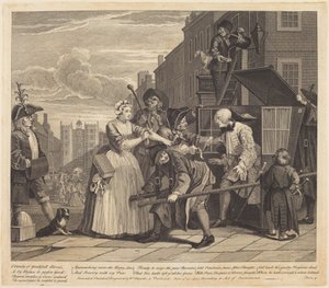 Kariéra prostopášníka: deska 4 od William Hogarth