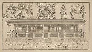 Perspektivní pohled na Bunn House Davida Loudona od William Hogarth