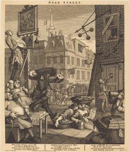 Pivní ulice od William Hogarth
