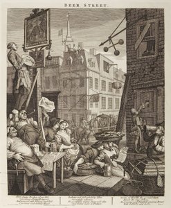Pivní ulice od William Hogarth